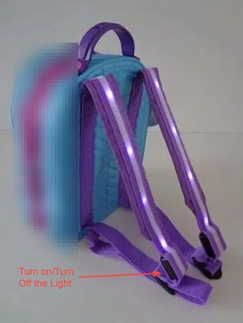 Crocs Butterfly Mini Backpack Purple Light-Up - Like New - Picture 5 of 5